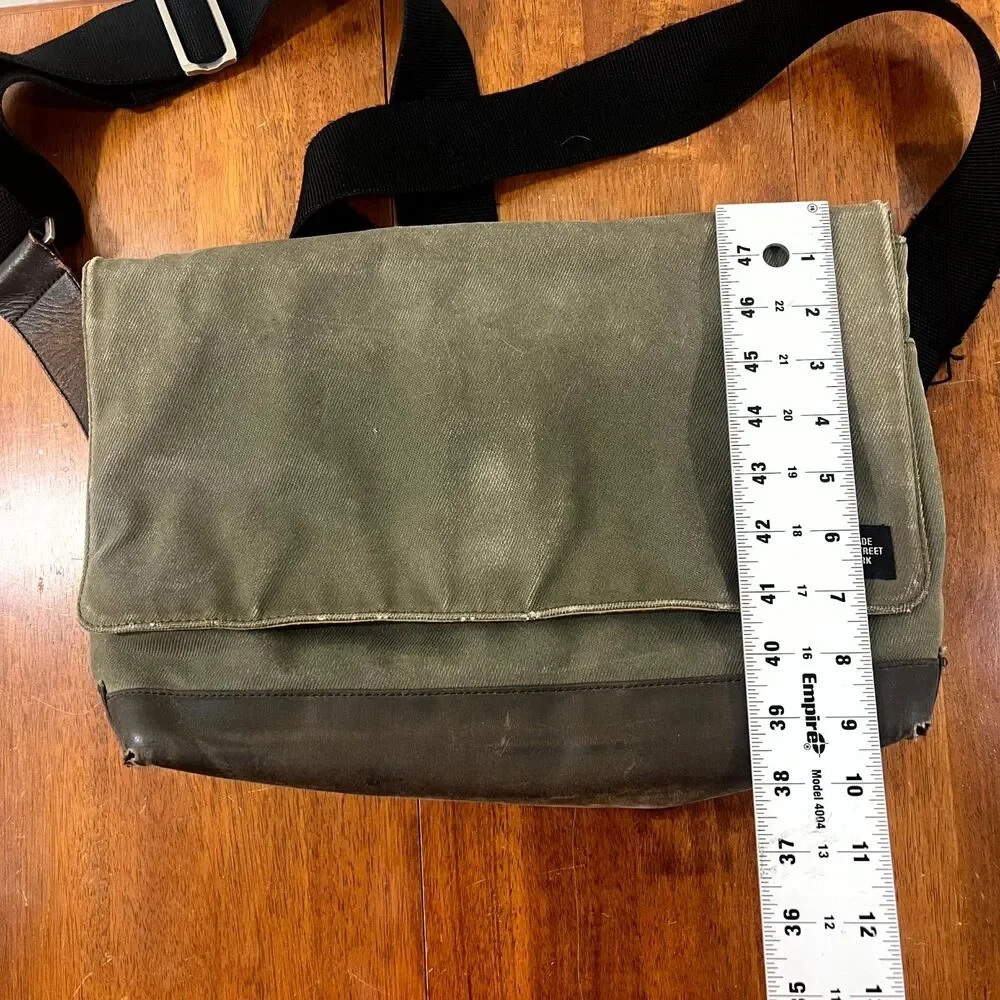 Jack Spade New York Heavyweight Canvas Travel Bag Green Color